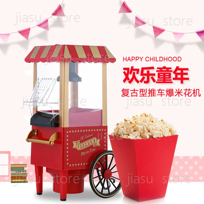 Mini Simulation Popcorn Maker Pretend Toy Children DIY Corn Popper Plaything Holiday Birthday Gift