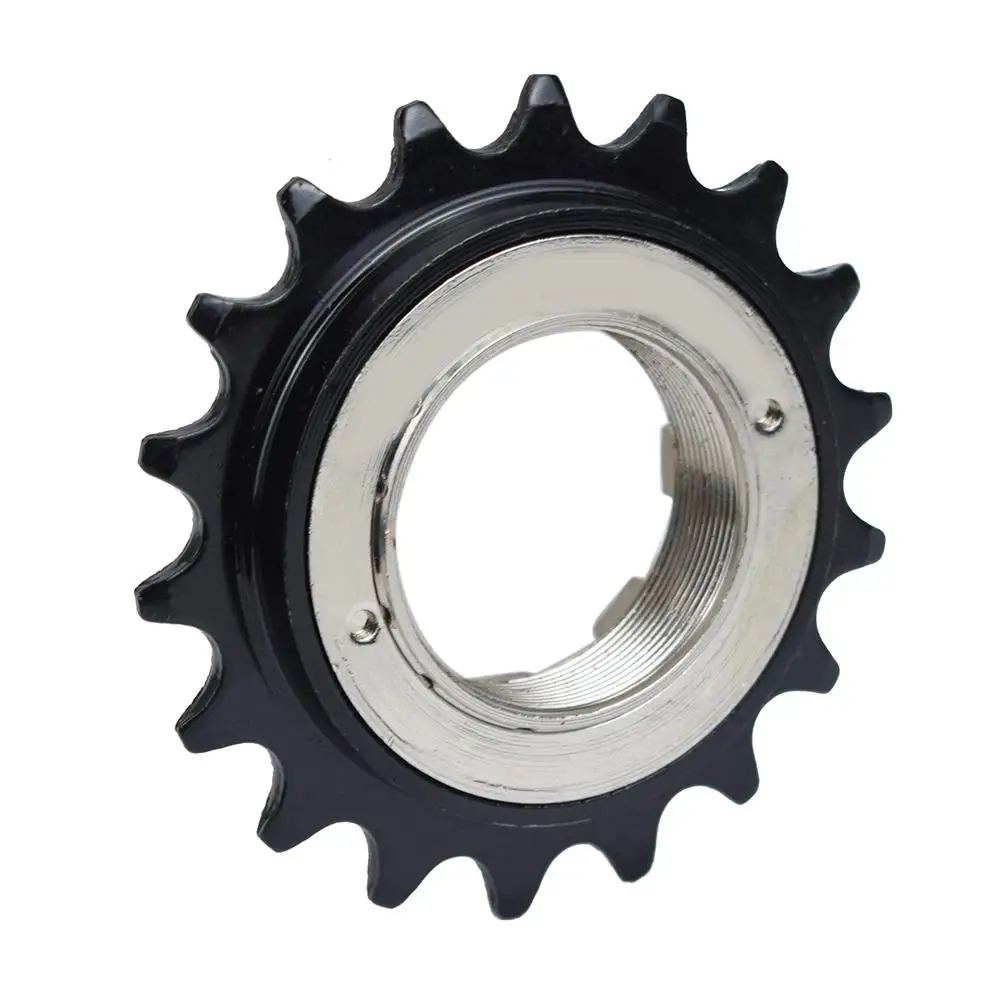 

Односкоростной велосипед 18 т с муфтой свободного хода из нержавеющей стали, шаг резьбы 1, 375 дюйма, подходит для задней ступицы, совместимая с цепью 1/2 x 1/8