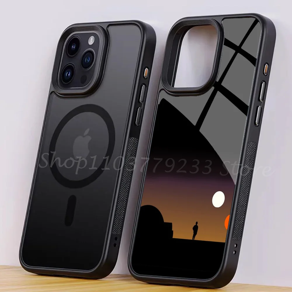 

The Double Sunset Phone Case For IPhone 15 14 13 Pro Max 11 Mini Alex Mirror For Magsafe Wireless Charging Cover