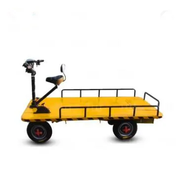 

1000kg loading capacity electric garden trolleys/agriculture electric trolley platform cart with battery