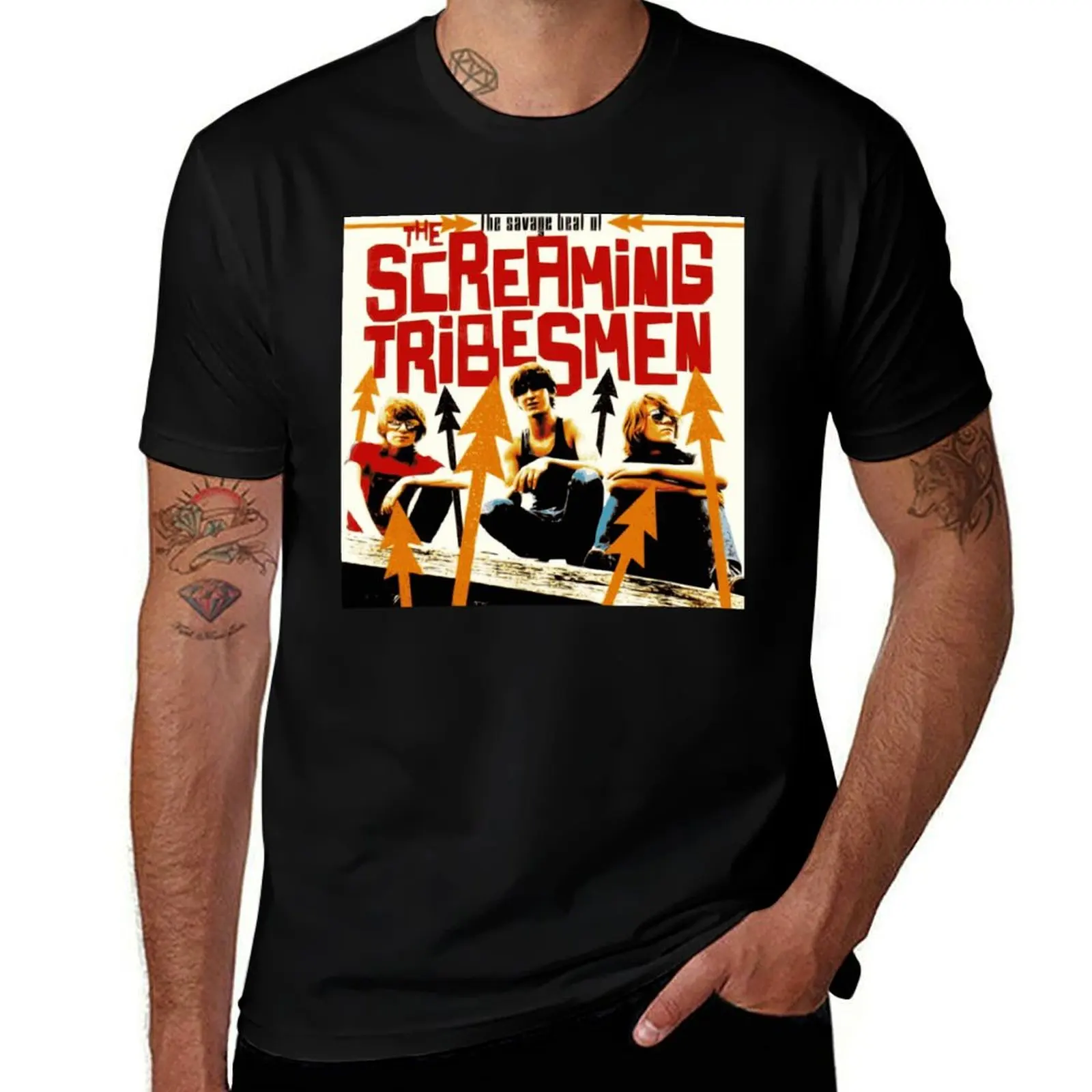 personalised shirt t pack T-Shirt Screaming man man Tribesmen shirts funny t t shirts for cotton