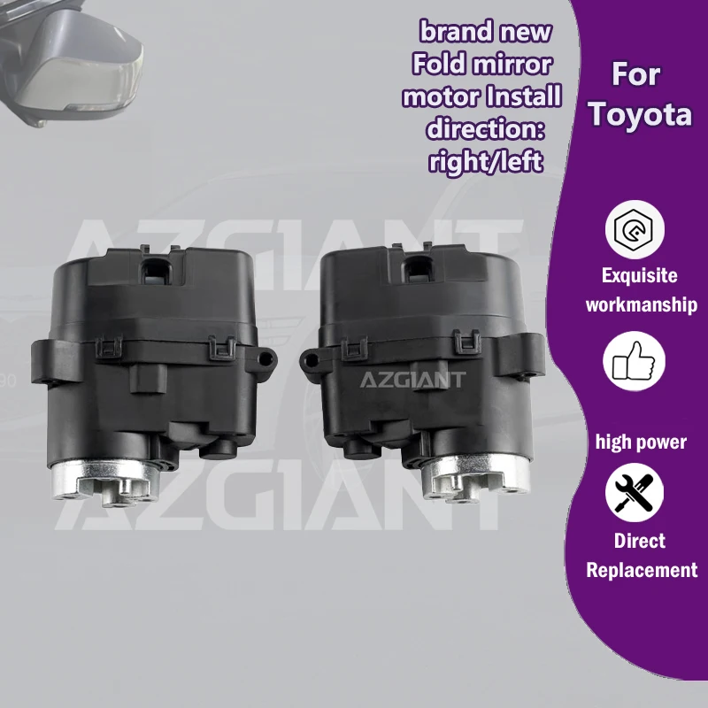 

AZGIANT Car Power folding view mirror 12V Motor For Toyota Ractis/Vios/Vanguard/Harrier MK3/Auris E180 Kijiang Innova Innova MK2