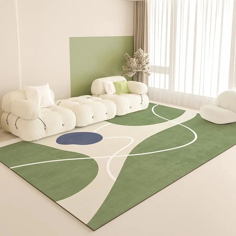 VIKAMA Fresh Summer Style Carpet Luxury Coffee Table Mat Easy to Clean for Living Room Bedroom Wardrobe Home Deco