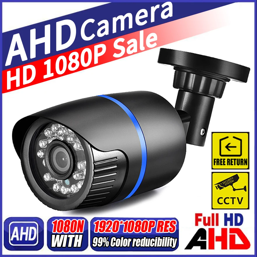 XVI-4in1 3000TVL Tous Fcorde L AHD CCTV Caméra 1080P HD 720P Numérique Étanche permission de Sécurité Extérieure Commutable ont support