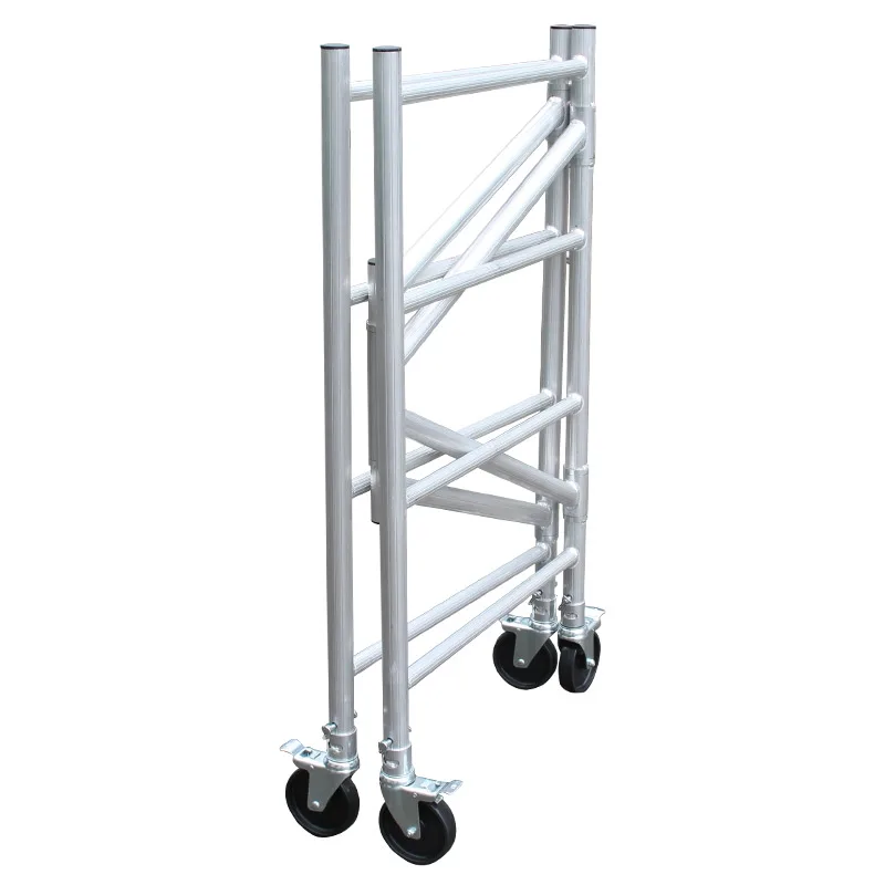 LTT aluminum alloy scaffold portable folding trolley engineering decoration ladder