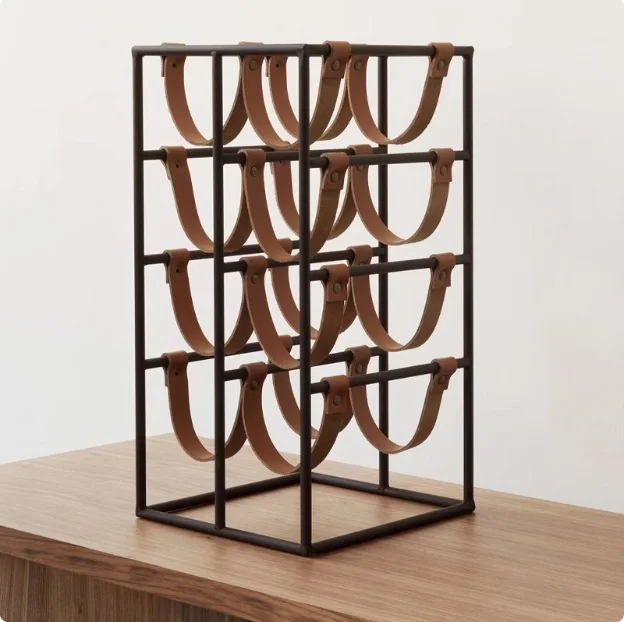 

DSA simple modern leather wine rack wine rack display high-end bar table hotel ornaments cabinet table