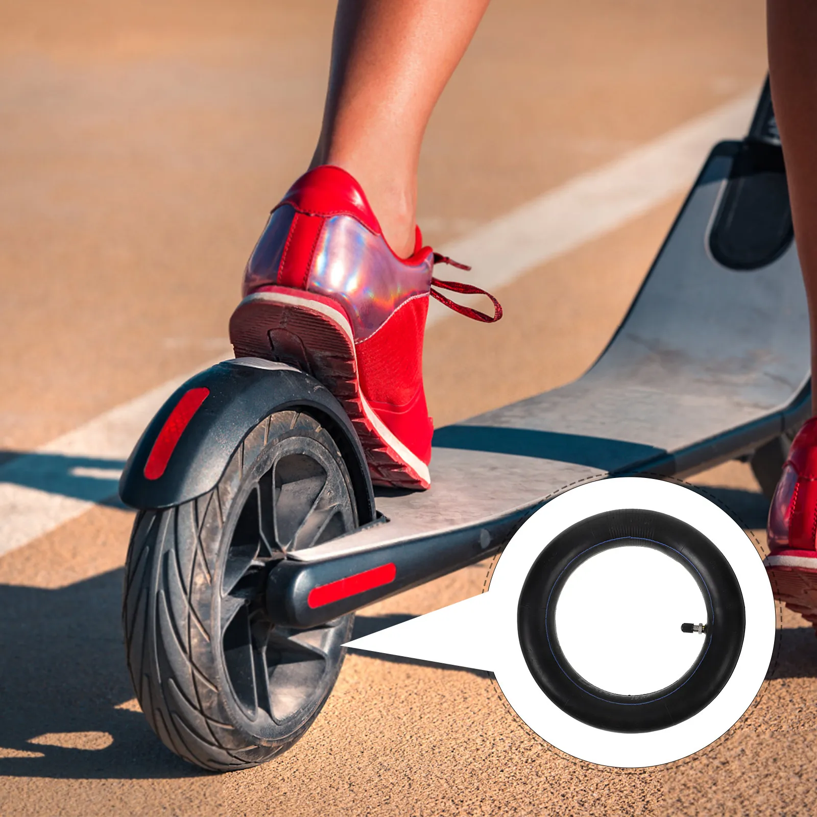 

Shock-Absorption Electric Scooter Tube Rubber Material Reinforced Seaming Tear-Resistant Convenient Installation