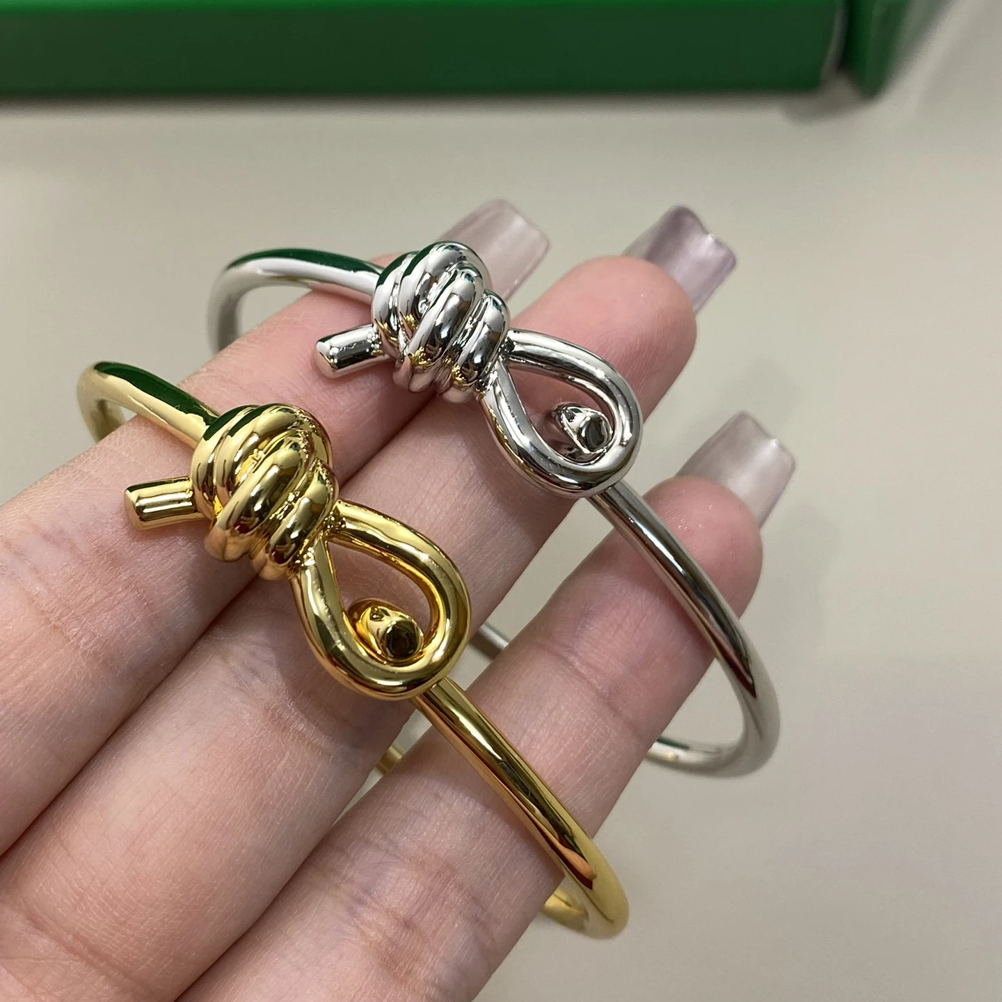 

New Fashion Gold Silver Knot Fine Bracelet Women Europe Designer Top Quality Luxury Jewelry Trend