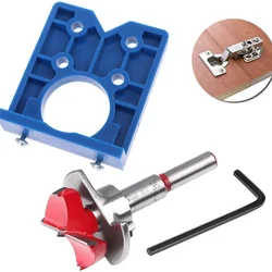 35mm Hinge Hole Jig Drill Guide Set DIY Woodworking Door Hole Opener Concealed Hinges Guide Door Saw Cabinet Accessories Tool