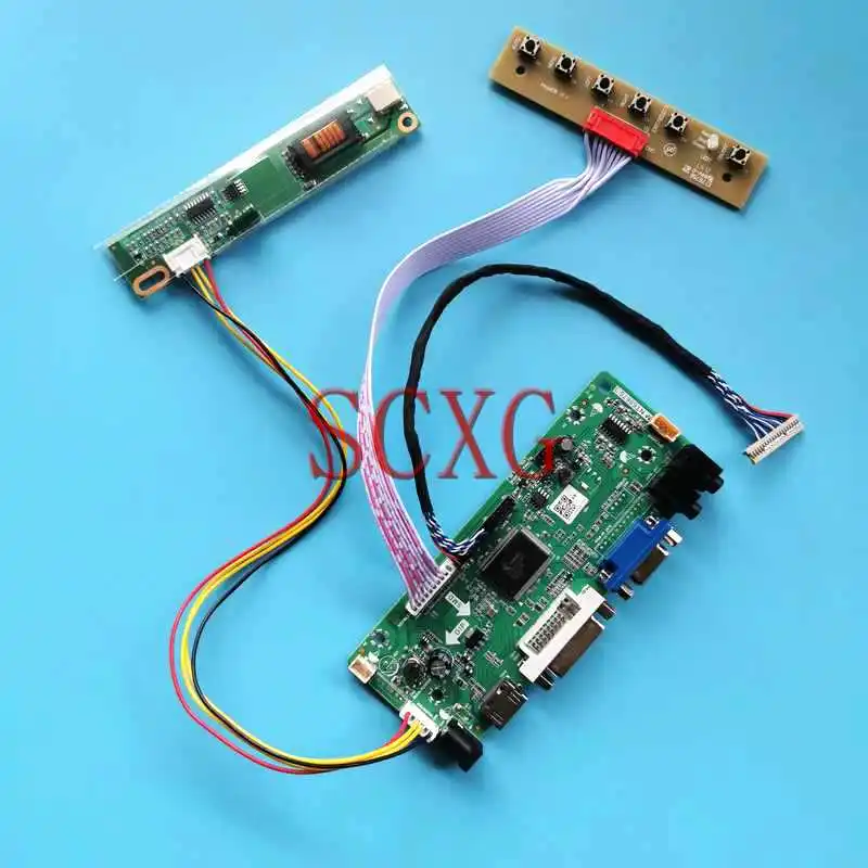 LCD Monitor Controller Board Fit N121X5 TM121XG TX31D67VC1CAA 1-CCFL VGA DVI HDMI-Compatible 1024*768 DIY Kit 20 Pin LVDS 12.1