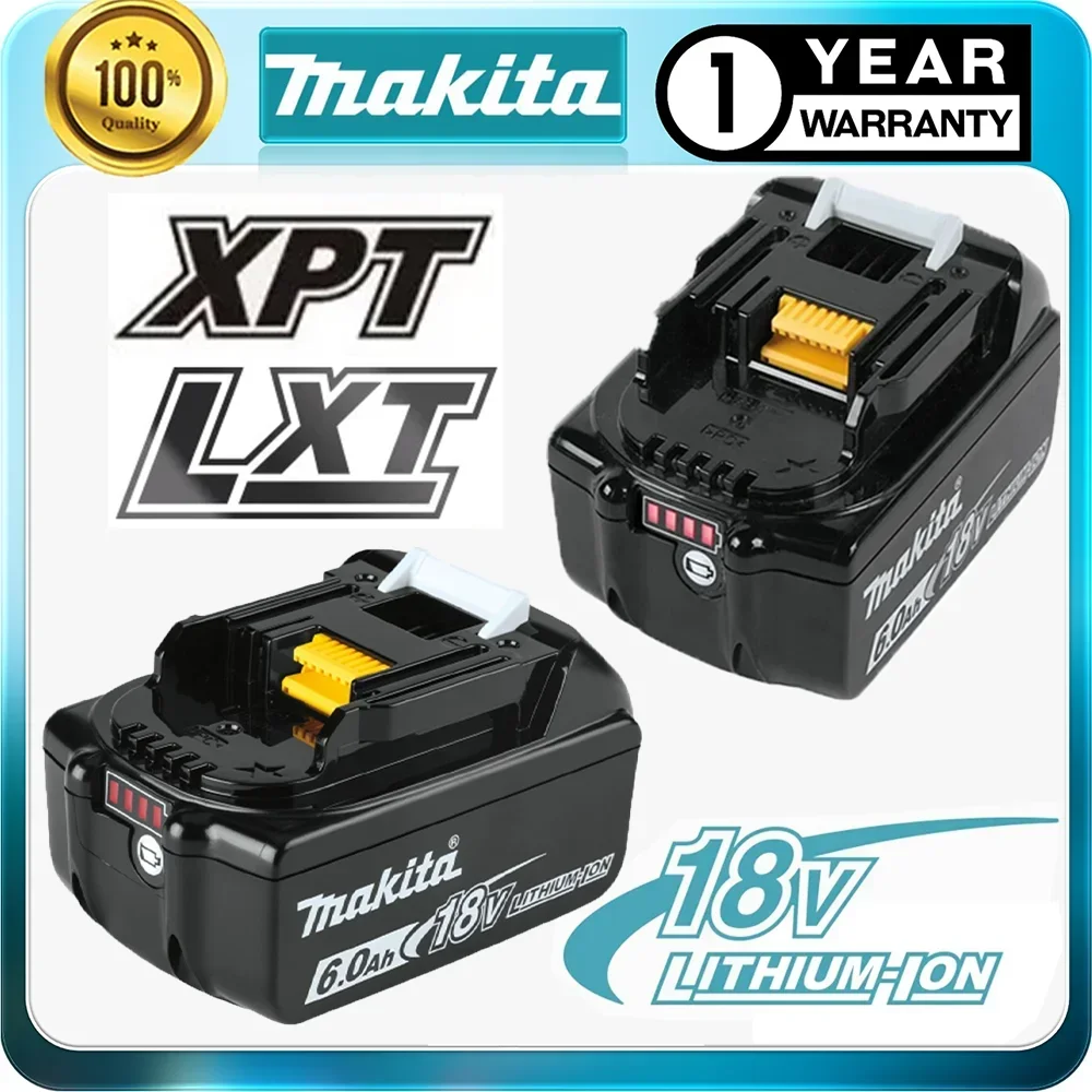 

Makita 6Ah Original Makita 18V Battery BL1830B BL1850B BL1850 BL1840 BL1860 BL1815 Replacement Lithium Battery