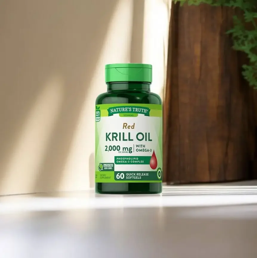 1 bottle Antarctic krill oil soft capsule, brain-strengthening and intelligence-improving, active thinking, delayed anti-aging