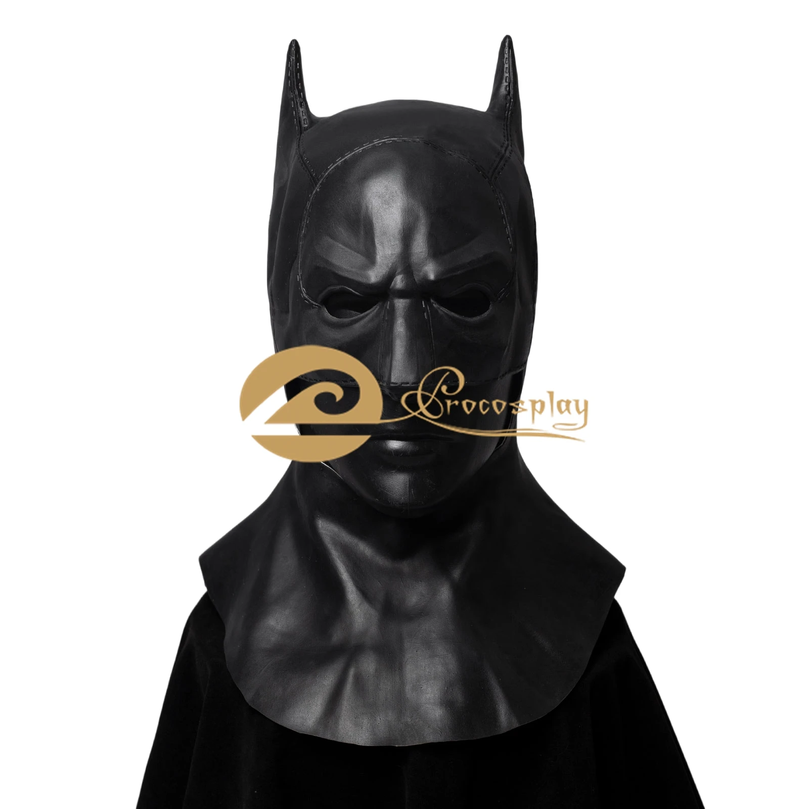 

Bruce Cosplay Mask Wayne Black Latex Headgear for Men Adults 2022 Movie Role Play Accessories