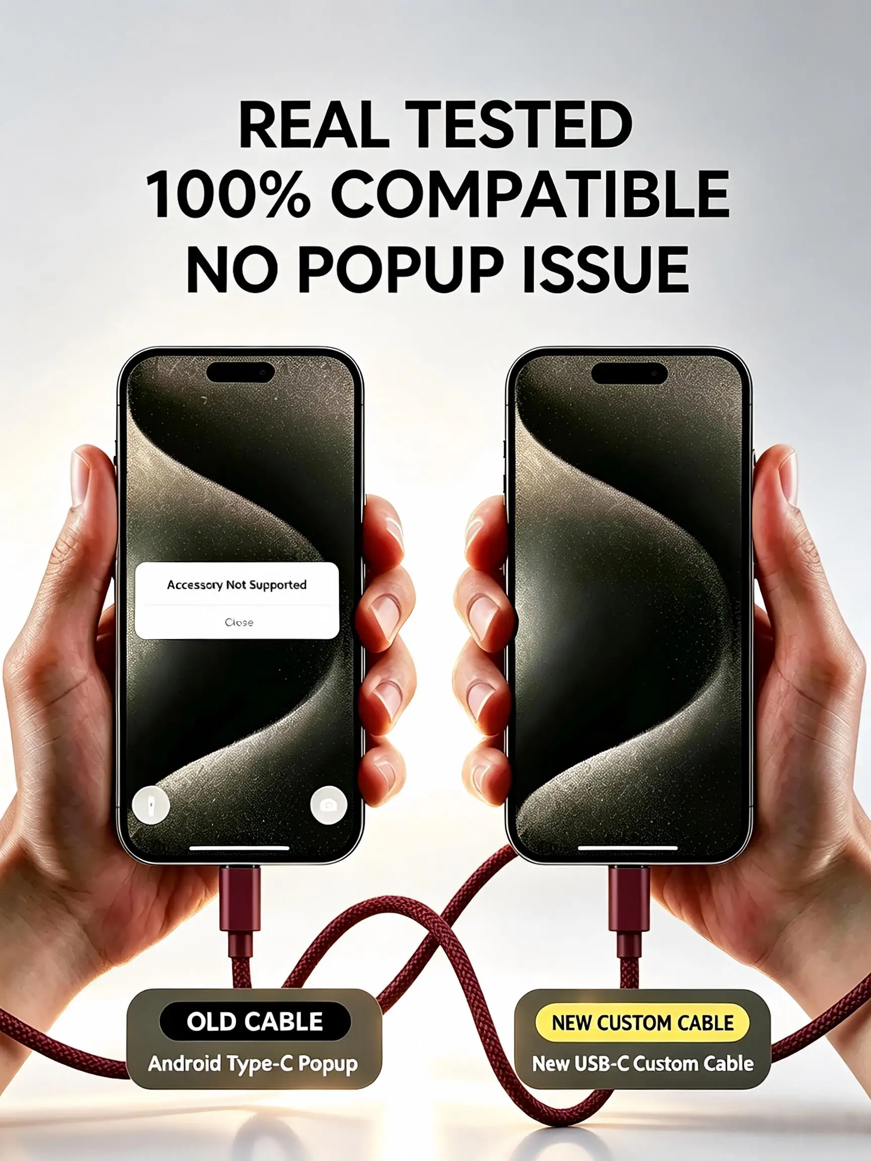 3 Stück 60W Dual-USB-C-Schnellladekabel mit geflochtenem Design für iPhone 15 16 17 18 Pro Max Duo Samsung Xiaomi POCO Honor Typ-C-Datenkabel – Detail 3