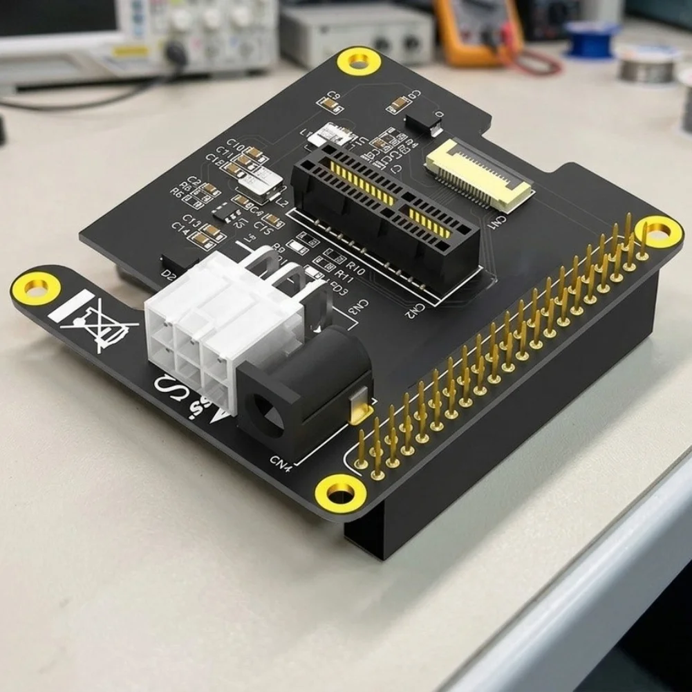 For Raspberry Pi 5 For PCIe x1 Expansion Adapter FFC to For PCIe Slot Converter Supports High Bandwidth Communication