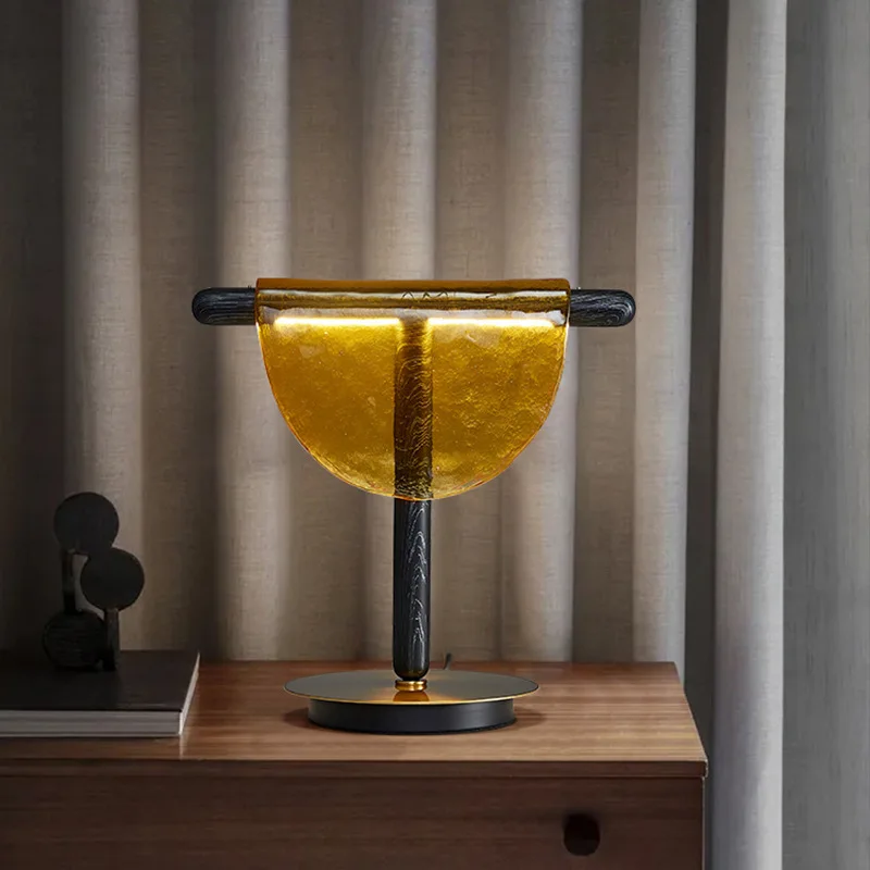 

Дизайнерский светильник, роскошные торшеры, креативная настольная лампа из дерева, стекла, гостиная, спальня, проживание в семье, атмосфера, украшение, светильники