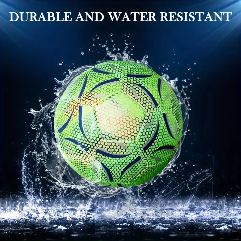 

1 size: 5 reflective football, holographic luminous football, night outdoor sports luminous standard football - machine sewn