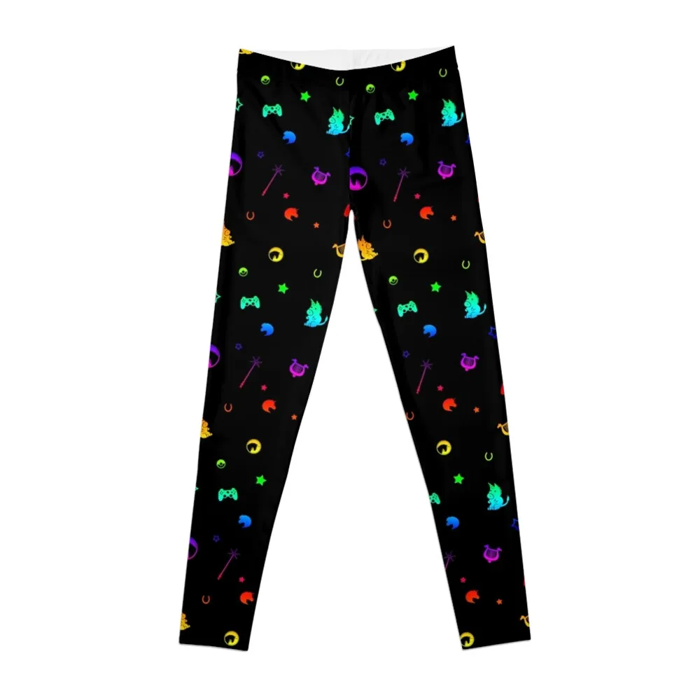 

MONOKERUS Pattern - Retro Rainbow Leggings harem pants gym's clothing Womens Leggings