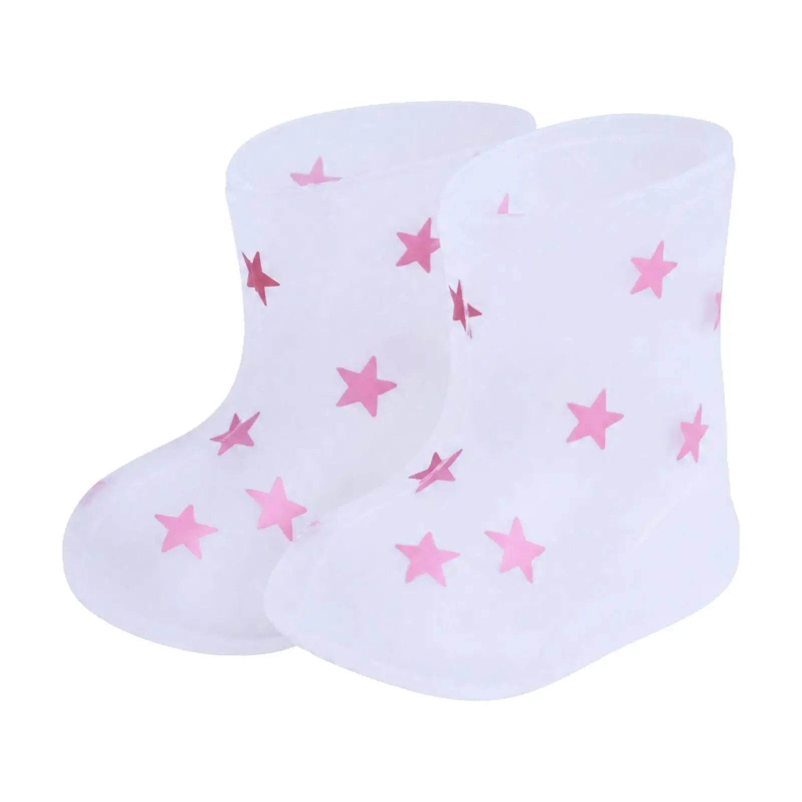 Silicone Doll Rain Boots Tiny Star Pattern Footwear for 12 Inch BJD Doll Styling Kit