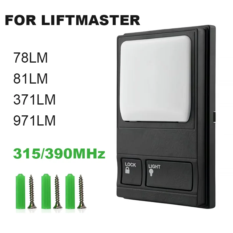 

315mhz 390mhz Garage Door Opener Remote Control 78lm 81lm 371lm 971lm Multi-frequency Wall Keypad Control Panel For Lift Master