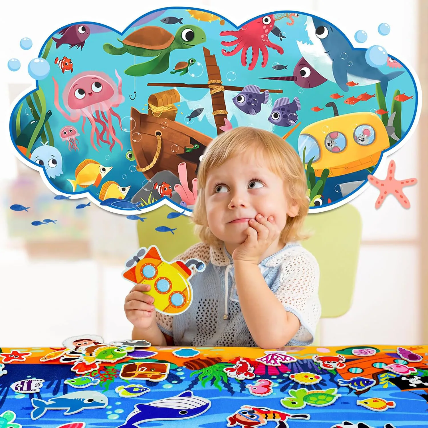 Zoo Tiere Filz Geschichte Bord Set Montessori Lernen Spielzeug Interaktive Storytelling Lehre Spielen Wand Hängen Kits Für Kinder Geschenk – Detail 10