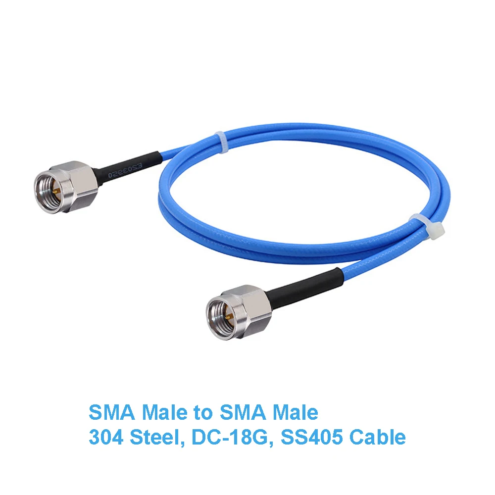 BEVOTOP SS405 Cable 8G~18GHz High Frequency Low Loss SMA Male to SMA Male/Male90 RF Coaxial Pigtail Jumper 50 Ohm