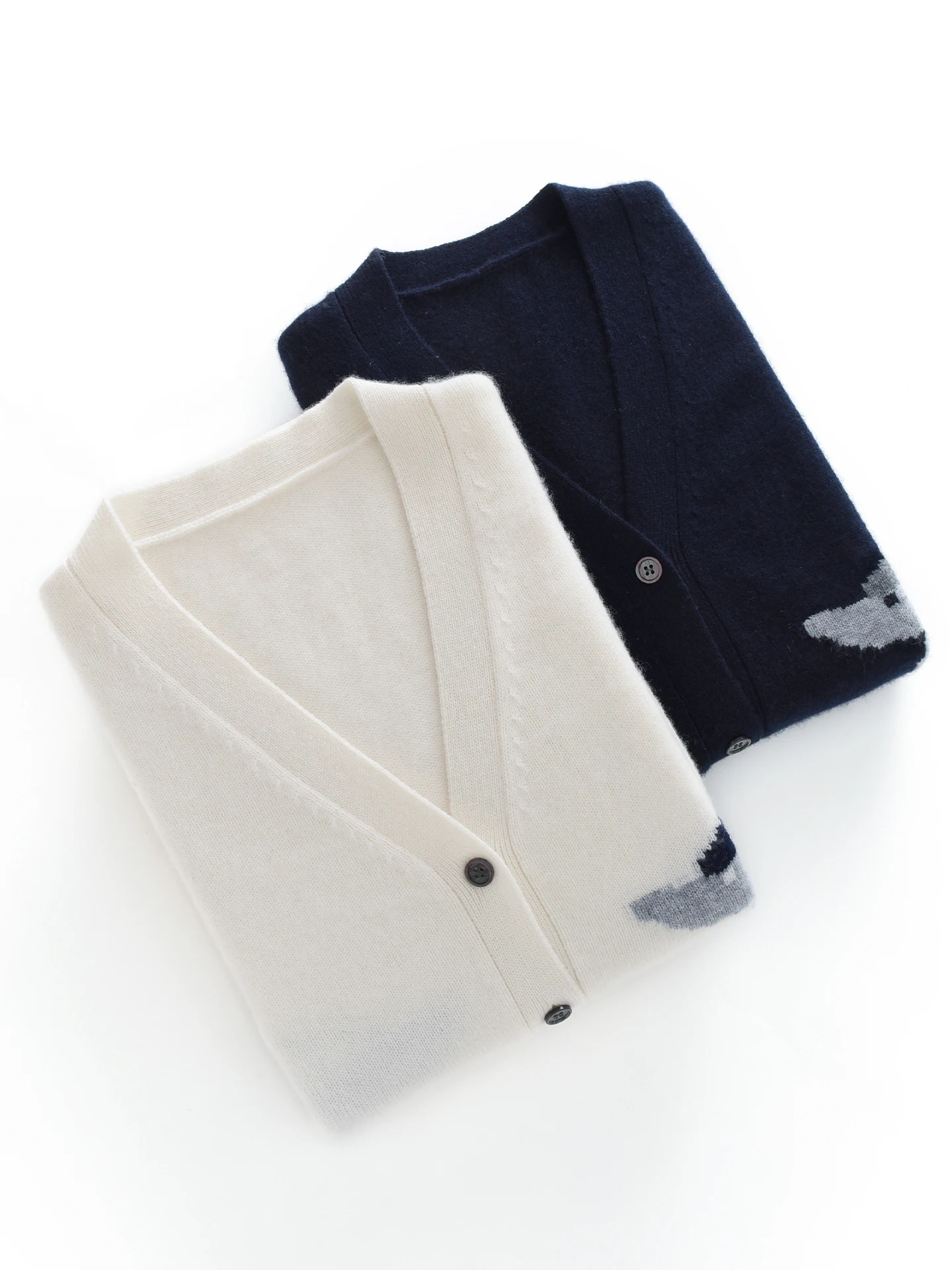 

Women's V-Ne Camere Cardigan Knitted Sweater with Button Pure Color Long Sve Casual Sle Commute Suitable Spring Autumn