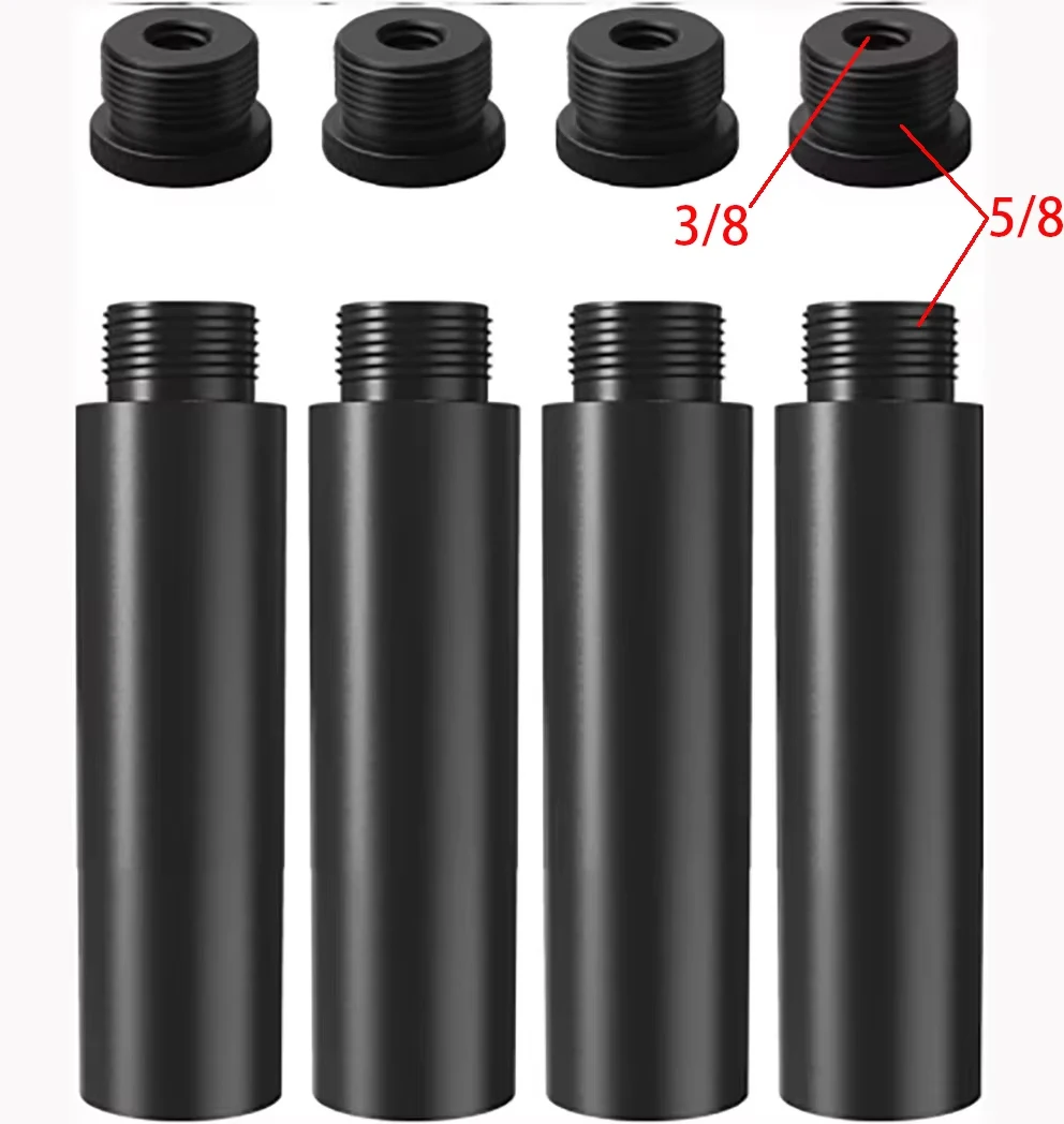 8pcs Mic Stand Extension Tube 4 pcs with 3/8