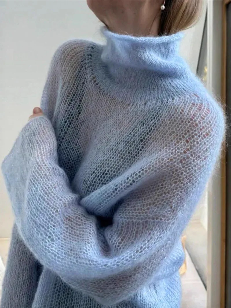 

Women's Casual Thin Cover Sweater Cleanfit Loose Sle Long Sve Soft Coolmax Fiber Softened Ciwalk Faion Winter Collec...