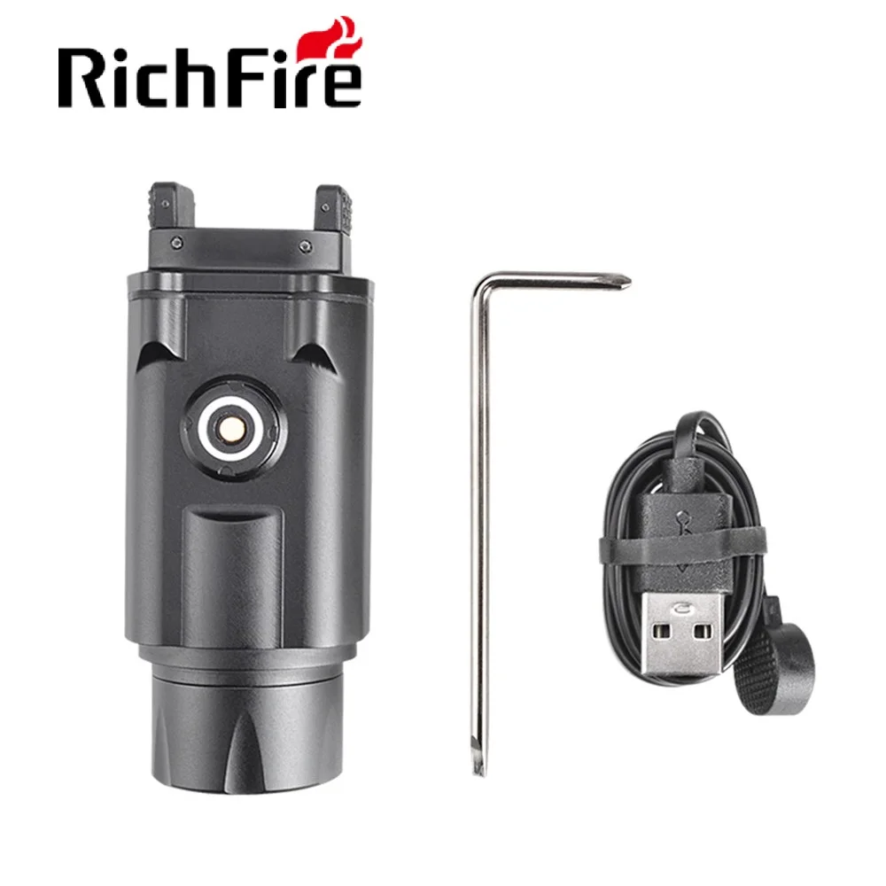 Richfire SFD-080 magnetische wiederauf ladbare Pistole Taschenlampe 1600Lumen taktische Waffe Pistole Licht für & gl Schiene für Glock Taurus