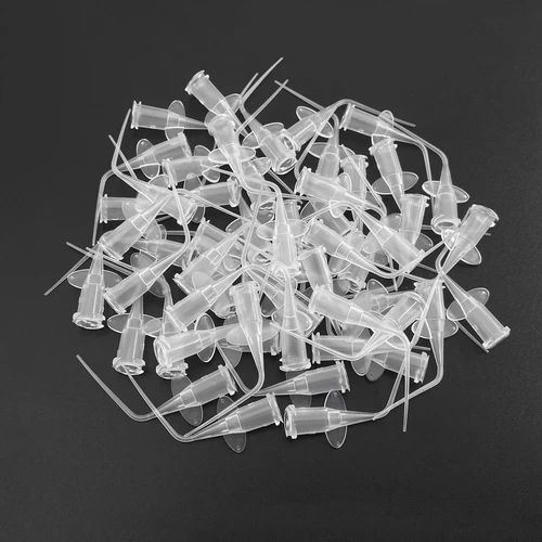 Imagen 2 del producto 50 Uds WELLCK punta de jeringa de plástico desechable Dental punta de aguja desechable de irrigación Endo para recarga de medicina de inyección Dental