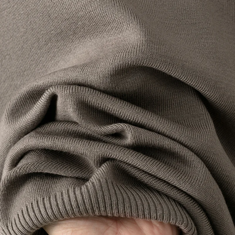 ALPHALMODA, 2025, moda francese, abito lavorato a maglia a righe, scialle + maglione a collo alto + pantaloni a gamba larga, abito elegante da donna 3 pezzi