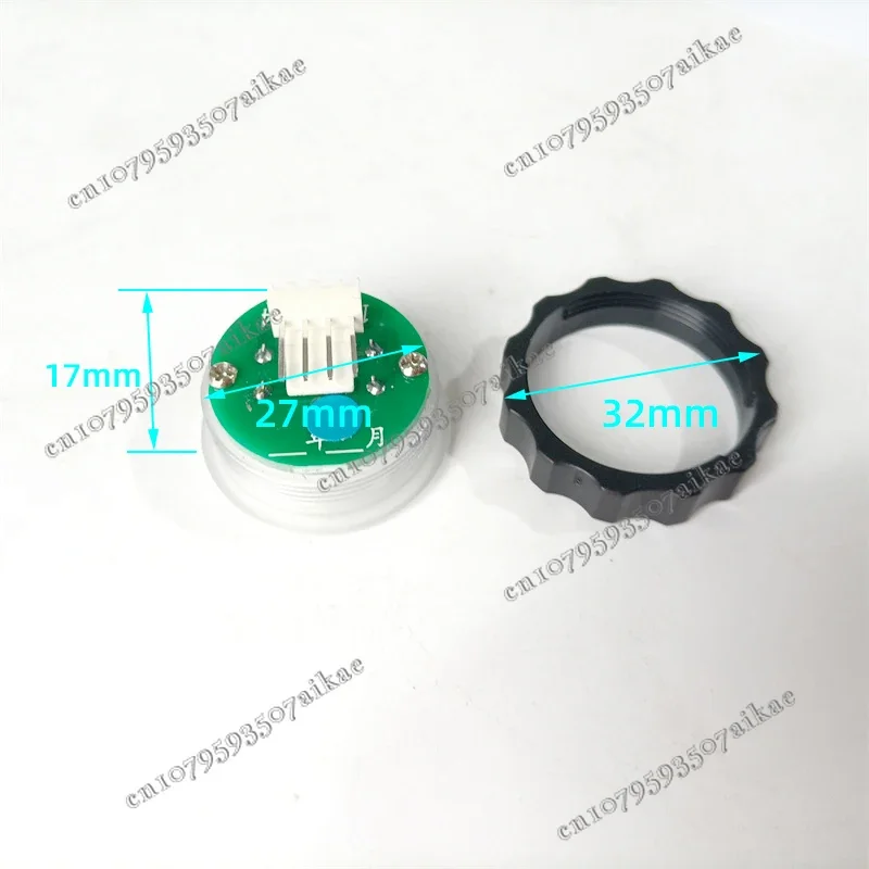 A311 BR27C Elevator Parts Push Button Use for XIZI OTIS Blue Light White 3-Wire 50pcs/lot