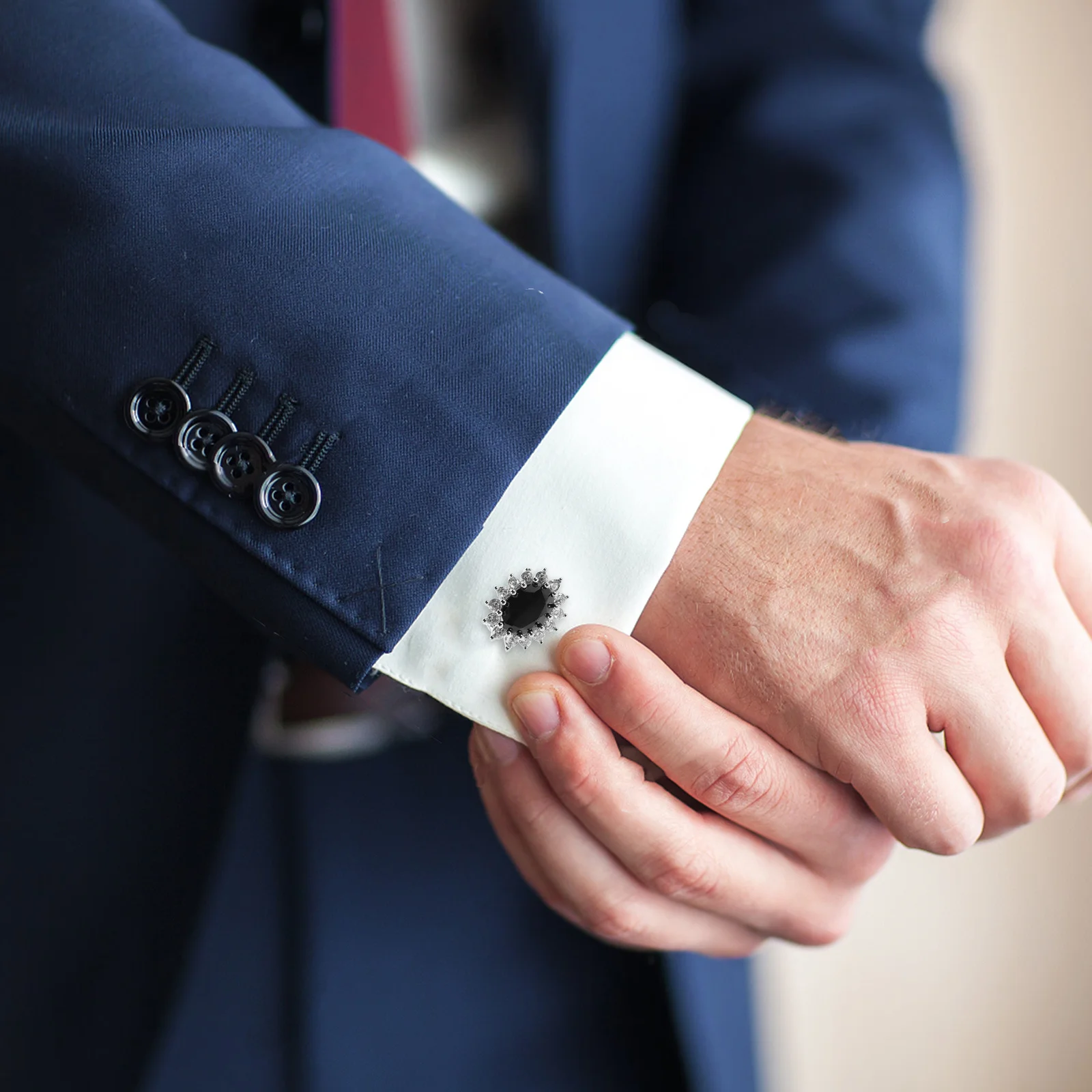 

Rhinestone Cuff Links Men Elegant French Cuff Shirt Accessories Tuxedo Business Wedding Formal Occasions Tuxedo Accessories Men