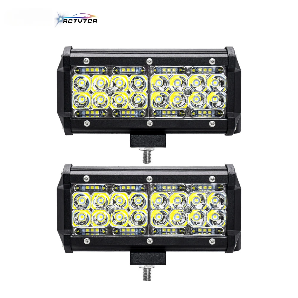 

ACTVTCA 180W 20000LM 7Inch Off Road LED Light Bar 12V Fog Running Led Work Light for Tractor Jeep