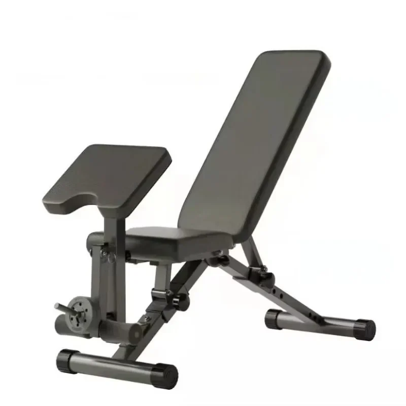 Heavy Duty Foldable Adjustable Home Fitness Equipment Multifunctional Plastic Weightlifting Fitness Bench Press