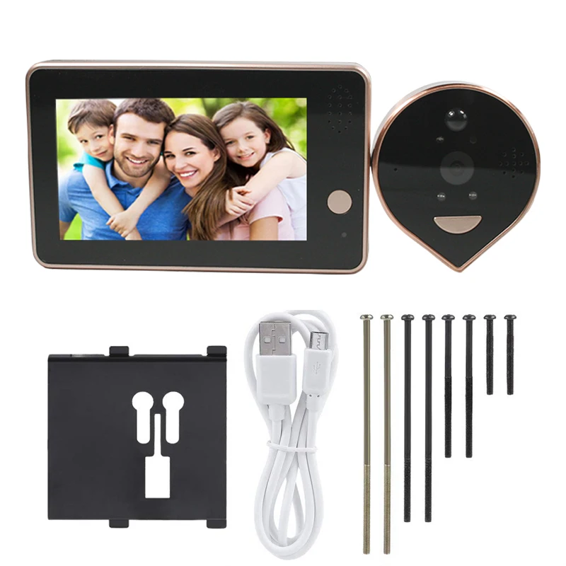 Tuya Low Power Home Smart Video Doorbel Hd Multifunctionele Intercom Tweeweg Audio Ring Deur Viewer Camera