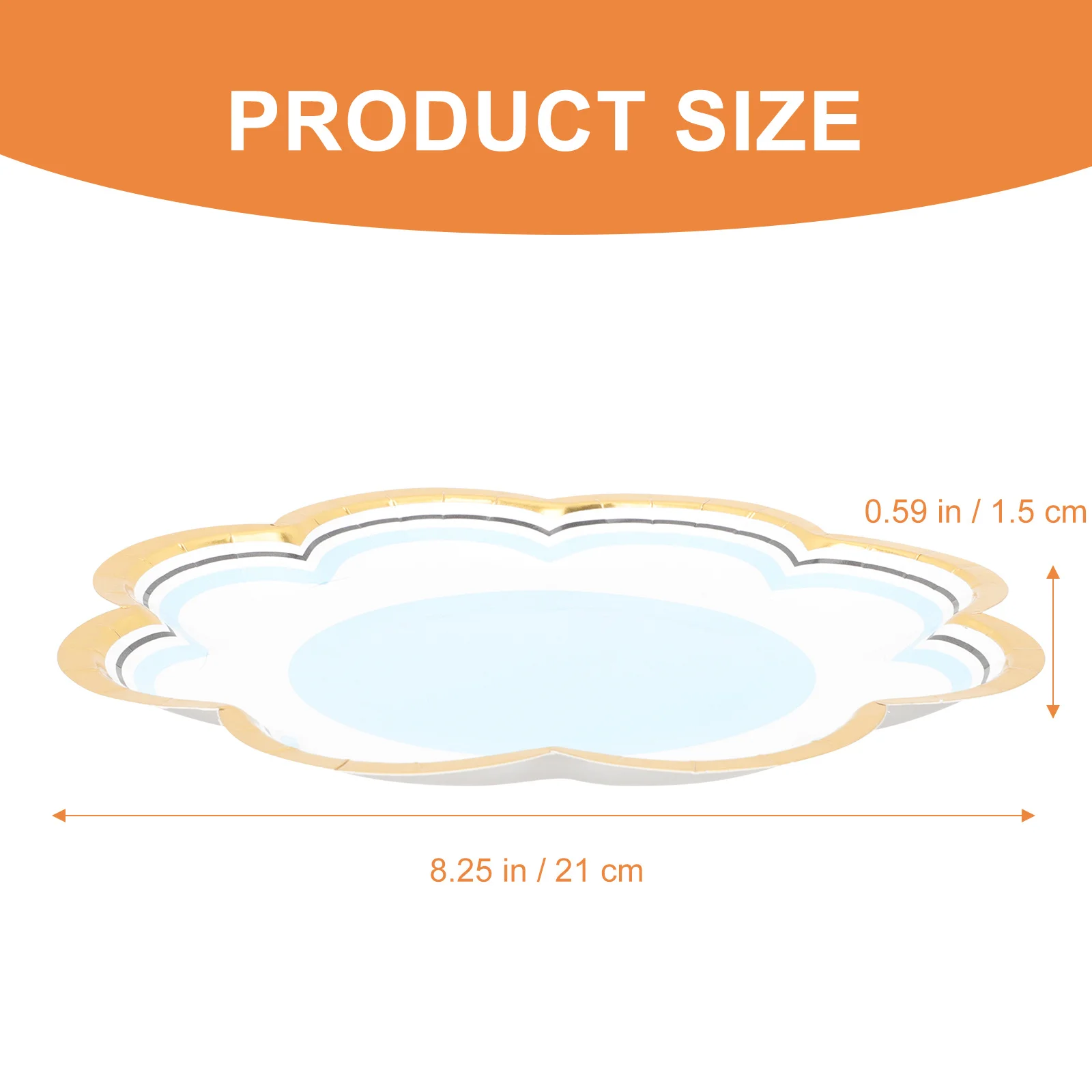 

20pcs Floral Dessert Premium Disposable Paper Appetizer Plates For Party Gathering Tropical Events Small Paper Plates