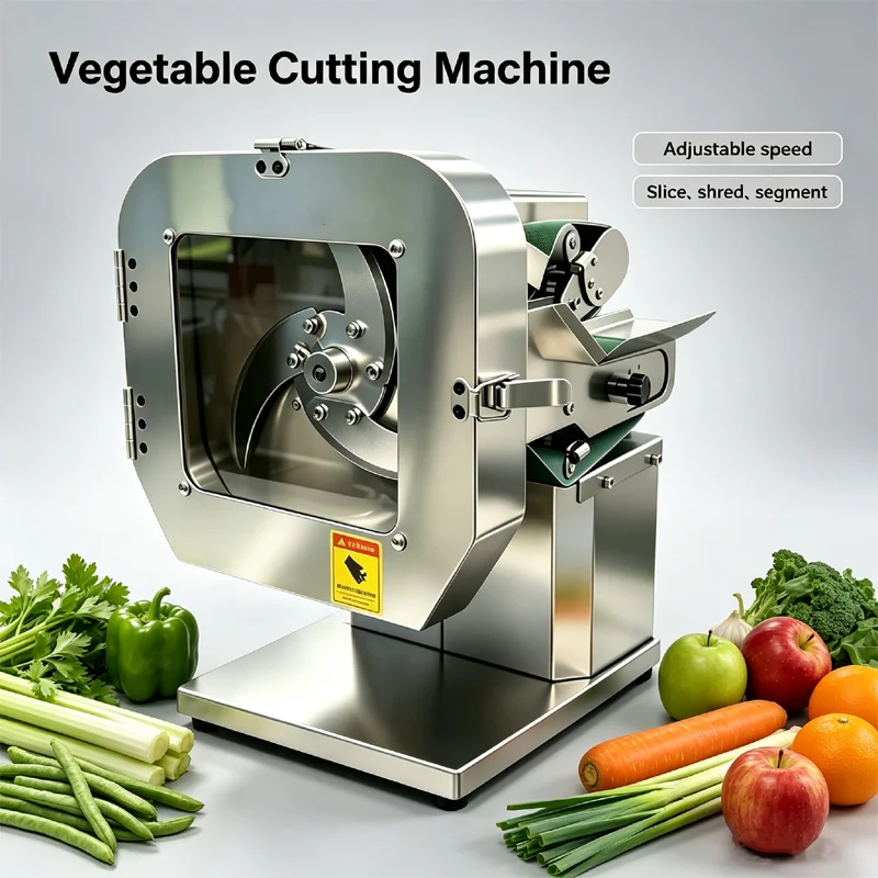 110V 220V Portable Household Commercial Electric Scallion Slicer Shredder Segmenter All-In-One Vegetable Cutting Machine