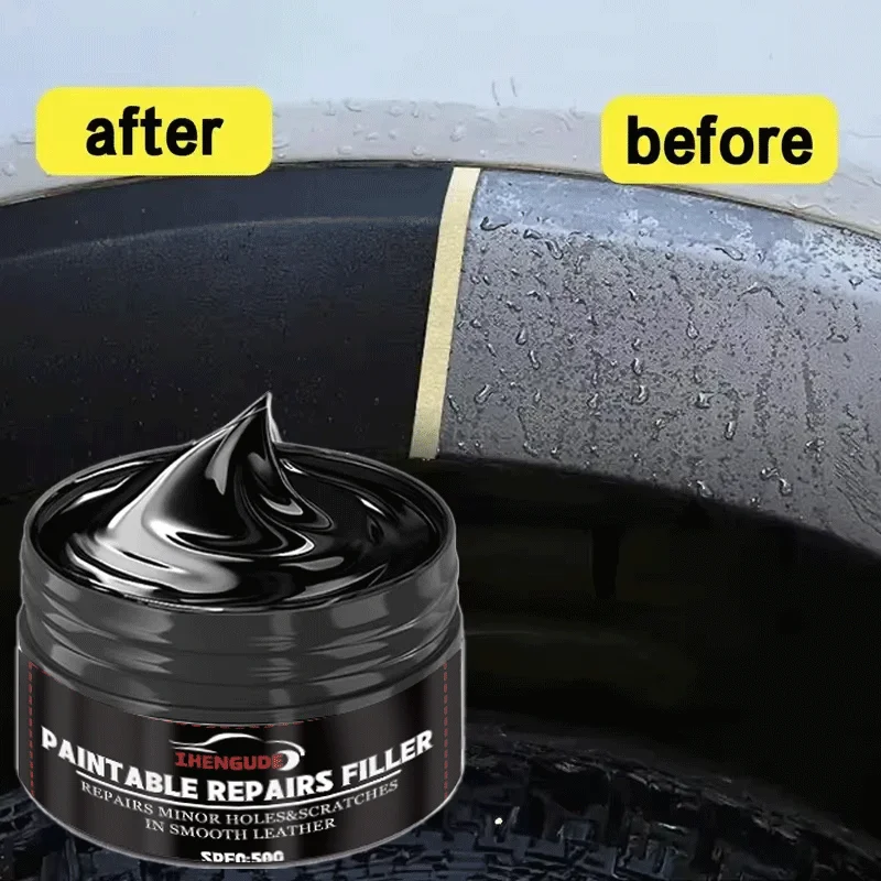 50g multifunctional car, motorcycle, bicycle tire care coating paste, black durable formula, anti-cracking, anti-scratch
