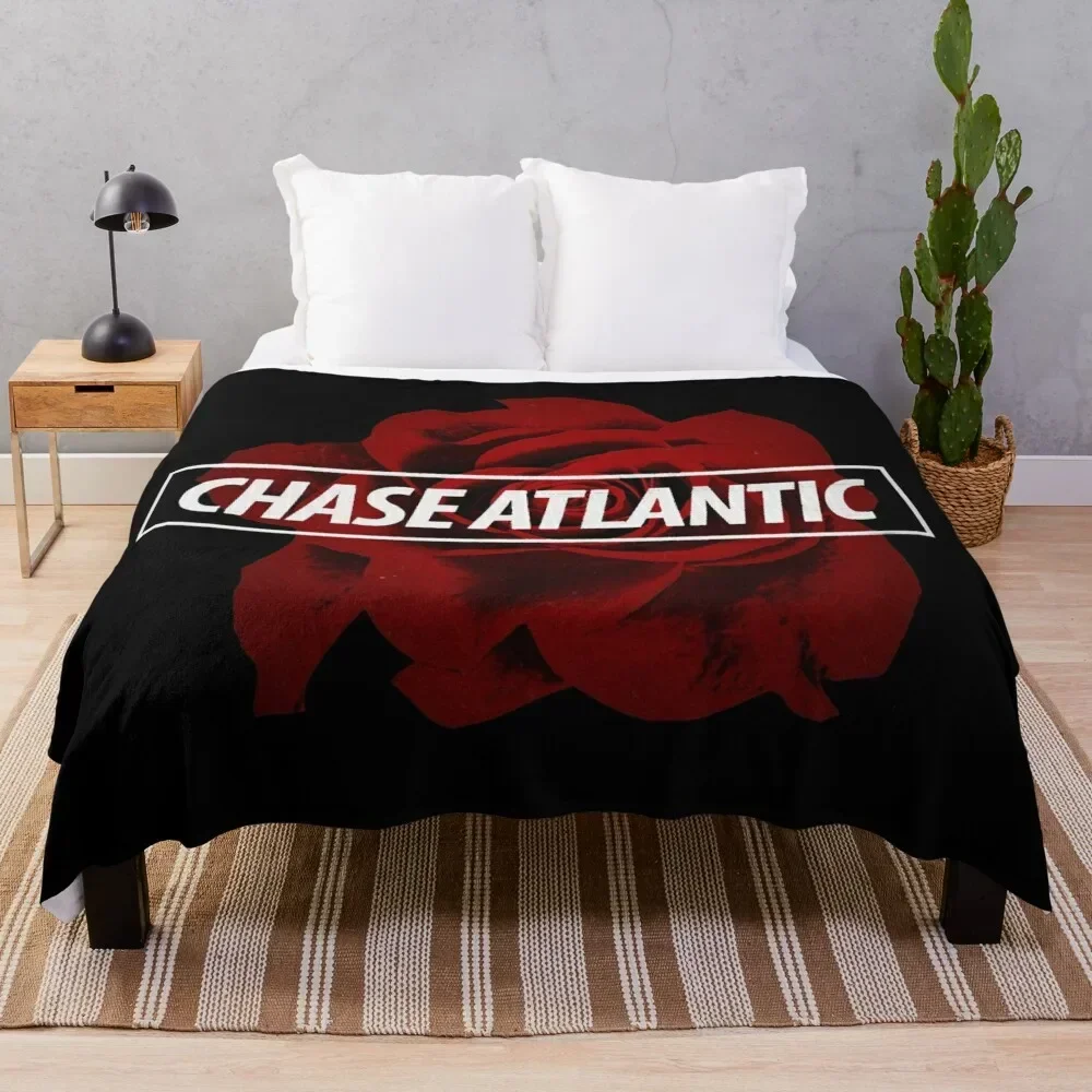 

Chase Atlantic Rose Logo Throw Blanket wednesday Large Weighted Tourist Blankets