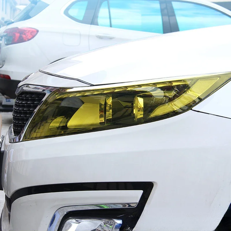 Allgemeine Auto Scheinwerfer Film PVC Material Körper Aufkleber Auto Licht Farbwechsel Filme Autos Lichter durchscheinende Licht Film