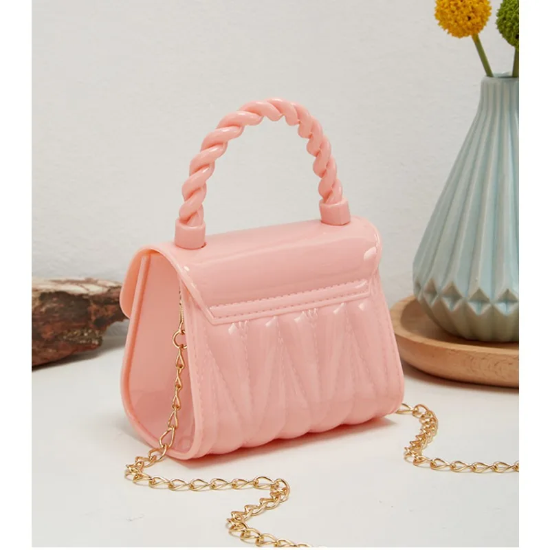 Jelly handbag versatile mouth red envelope women's shoulder bag