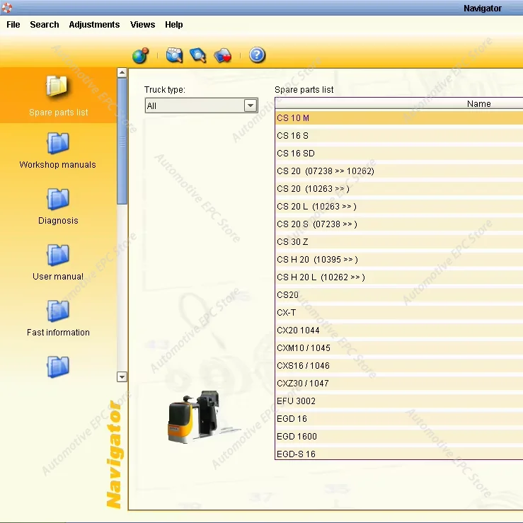 

Инструкции по обслуживанию и ремонту, а также каталог запчастей для вилочных погрузчиков STILL 8.20 R2 для всех моделей, 2020 год, с программным обеспечением EPC и диагностикой