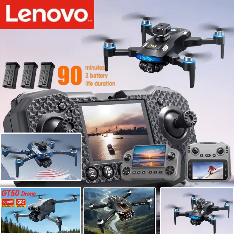 

Lenovo Mini RC Drone 8K HD Dual Camera FPV WiFi GT8 GT50 GT5 M6 QuadcopterObstacle Avoidance Toy Drone
