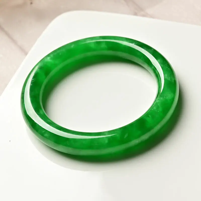 

Special Offer Natural Green Emerald Bracelet Bangle Women Fashion Jade Stone Gem