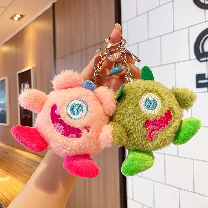 ディズニー 2025 かわいいリトルモンスターぬいぐるみペンダント 小さな毛皮のようなモンスター人形キーホルダー装飾 女の子への最高の誕生日プレゼント