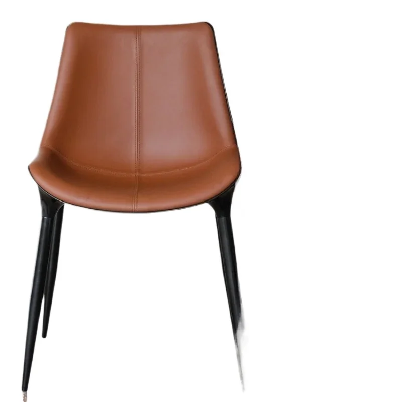 

Classic Dark Tone Golden Palm Island Green Leather Dining Chair, Work Chair