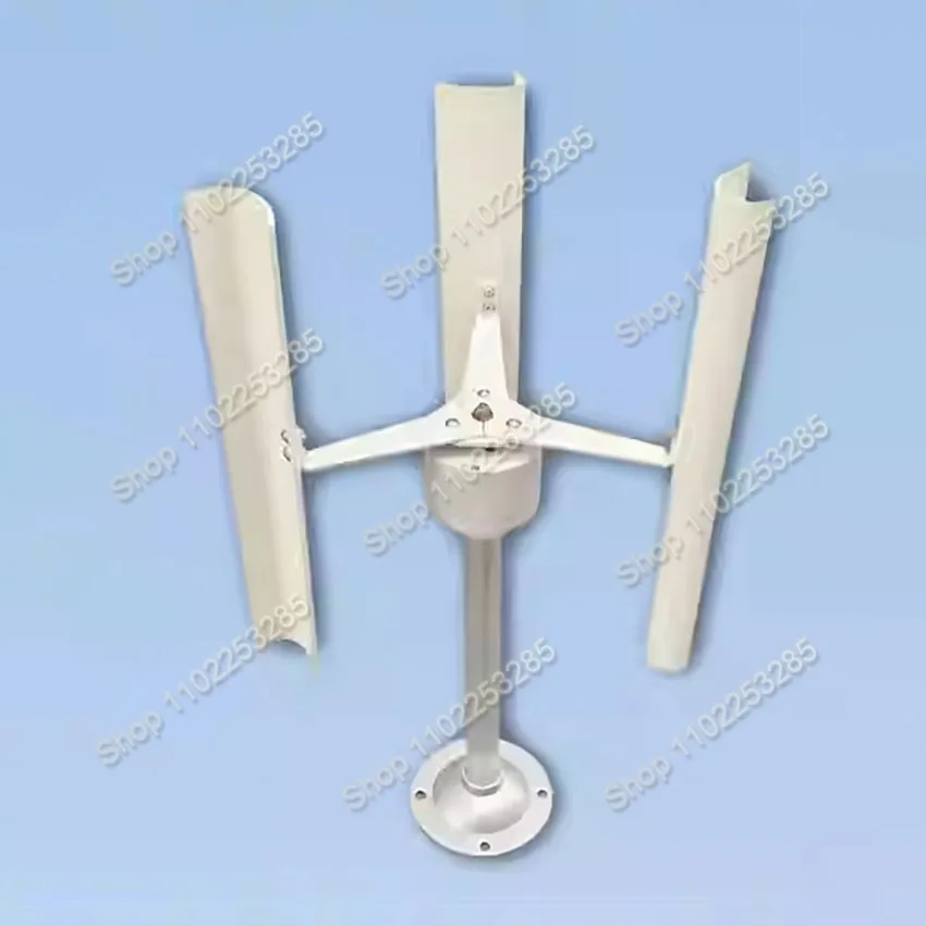 Upgraded Turbine Permanent Magnet Wind Model Three-phase Windmill Toy Night Light Making DIY Display Vertical Axis 20W 12V