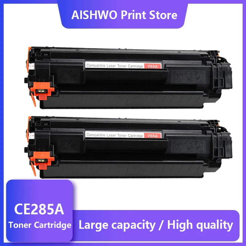 2Pcs 285 85A 285A CE285A toner cartridge for HP LaserJet Pro P1102 M1130 M1132 M1210 M1212nf M1214nfh M1217nfw